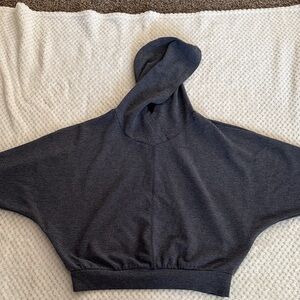 Dark Gray Hooded Poncho
